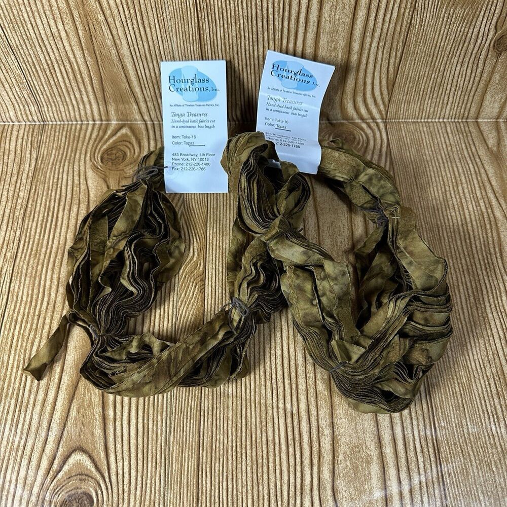 Hourglass Creations Timeless Treasures Tonga Treasures Batik Fabric Strips Topaz